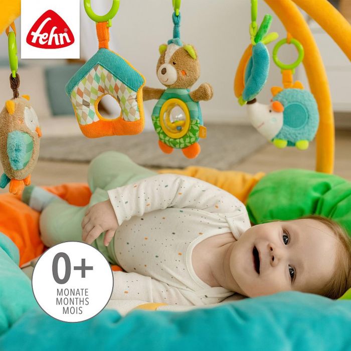 3-D Comfy Play Activity Nest: Ultimate Baby and Toddler Entertainment with 5 Removable Toys -Sleeping Forest - Image 5