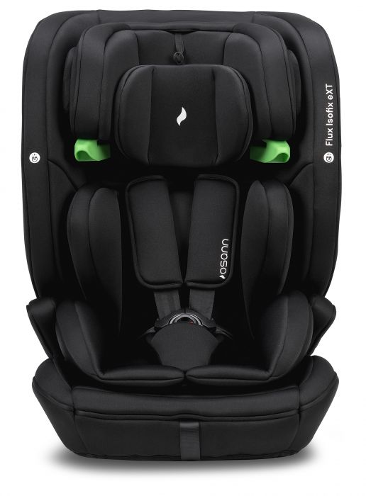 Osann Flux Isofix eXT i-Size Booster Seat - Secure Full Harness Up to 6 Years & 23 kg with NEW Sensor for Easy Installation