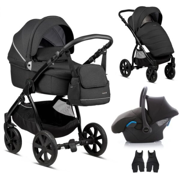 Noordi FJORDI 3 IN 1 Travel System - Black