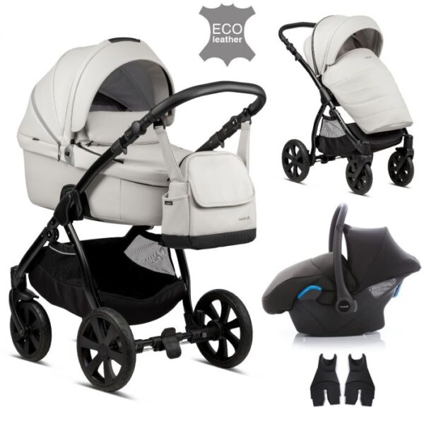 Noordi FJORDI 3 IN 1 Travel System - Leather Finish Cloud