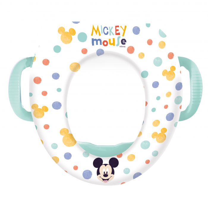 Disney Mickey Mouse Cushioned Toilet Trainer with handles