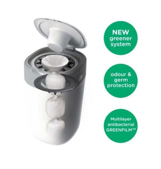 Tommee Tippee Twist & Click Nappy Disposal Bin & 6 Refill - Image 2