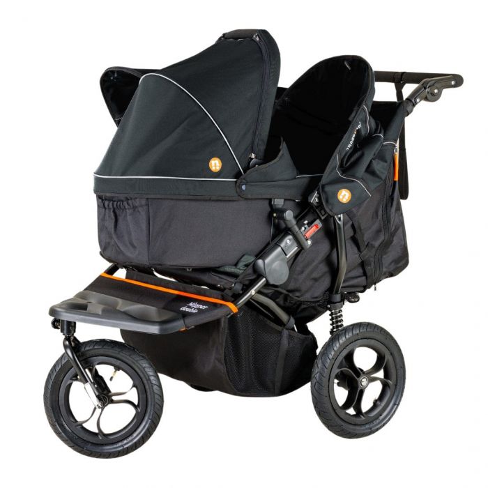 Out'n'About Nipper Double V5 Pushchair Lightweight, all-terrain buggy for two, suitable from birth to 4 years - Summit Black - Image 9