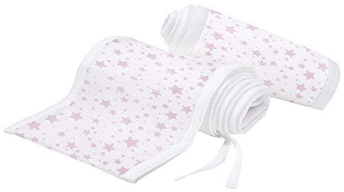 BreathableBaby Mesh Cot Bed Liner – Classic Collection – Fits 4 Sides – Safe Anti-Bumper Design – Twinkle Pink - Image 2