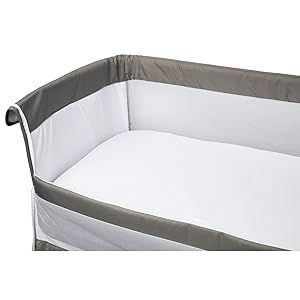 Babycalin Bio Organic Cotton Fitted Sheet for Co-Sleepers, 83 x 50cm - White - Image 2
