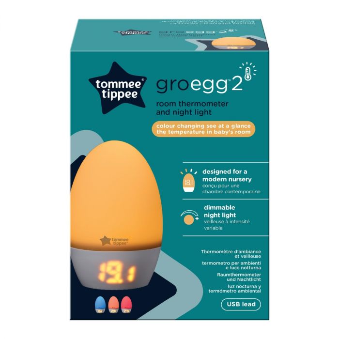 Tommee Tippee Gro Egg Colour Changing Digital Room Thermometer