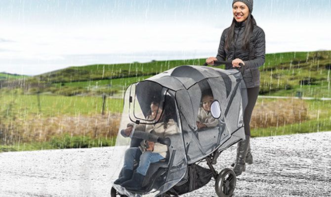 Reer Tandem Raincover for Twin Pushchairs - Image 3