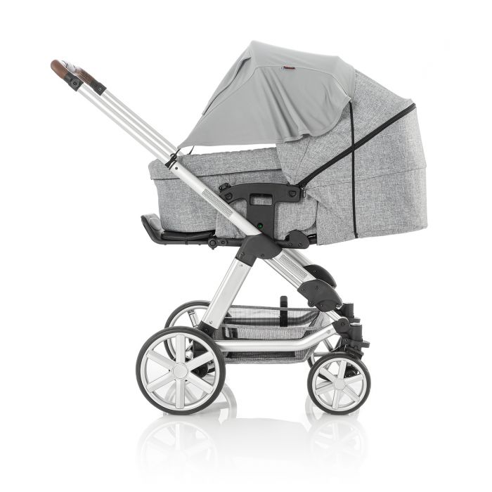 ShineSafe Premium Universal UVF50 Protection Pram Sunshade & Windbreaker - Grey - Image 2