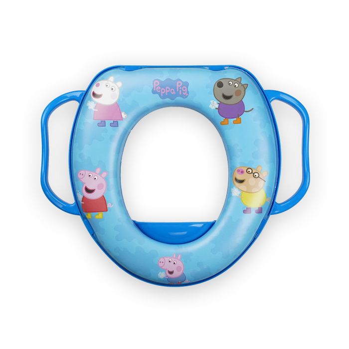 Peppa Pig Cushioned Toilet Trainer with Handles - Image 2