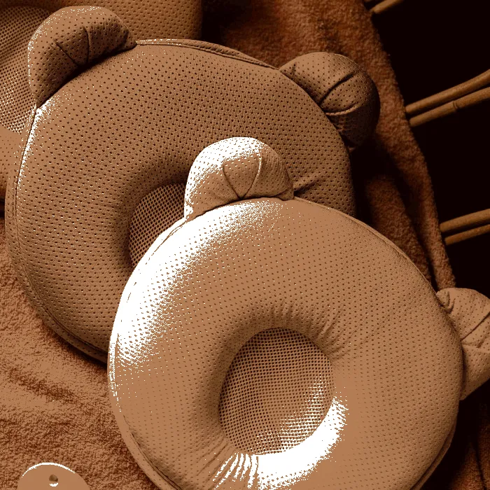Candide Petit Panda AIR+ Breathable Baby Pillow, prevents flathead & overheating - Kaki Green - Image 4