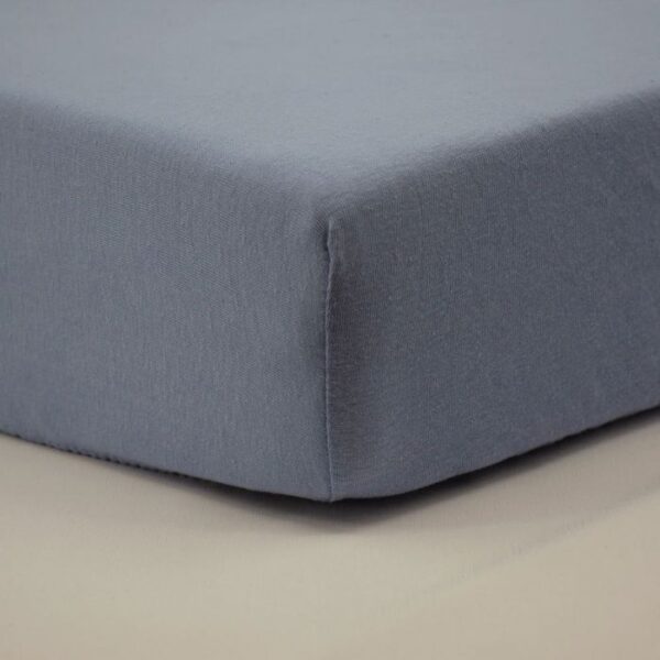 Babycalin 40x80 cm Baby Fitted Sheet – 100% Cotton – Fits Prams, Co-Sleepers & Moses Baskets – Blue