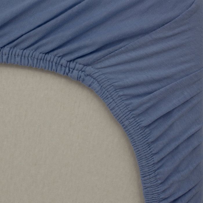 Babycalin 40x80 cm Baby Fitted Sheet – 100% Cotton – Fits Prams, Co-Sleepers & Moses Baskets – Blue - Image 4
