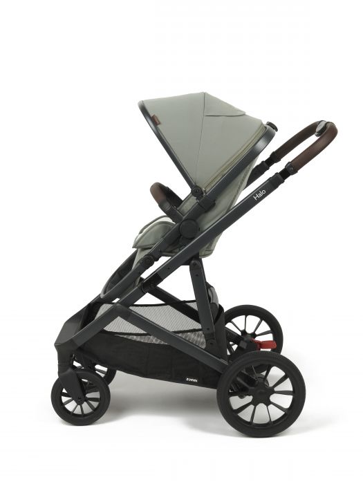 Babylo Zummi Halo Travel System (includes seat unit, carrycot, car seat adaptors, seat liner, organiser, cupholder & rain cover) - Sage Green - Image 5