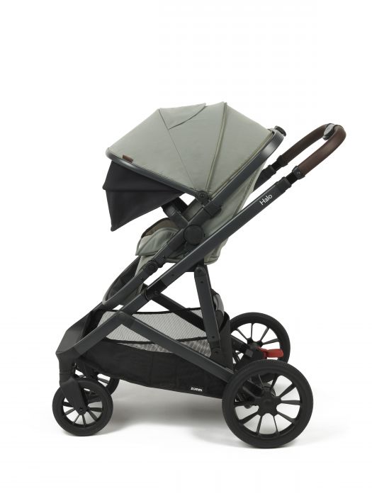 Babylo Zummi Halo Travel System (includes seat unit, carrycot, car seat adaptors, seat liner, organiser, cupholder & rain cover) - Sage Green - Image 6