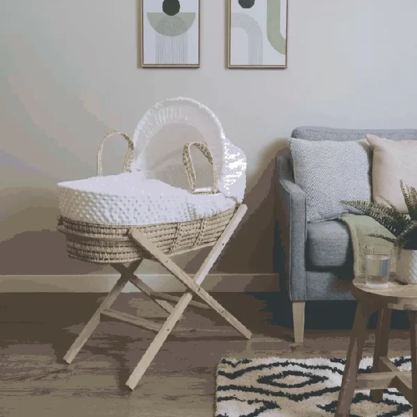 Clair de Lune Wooden Folding Moses Basket Stand