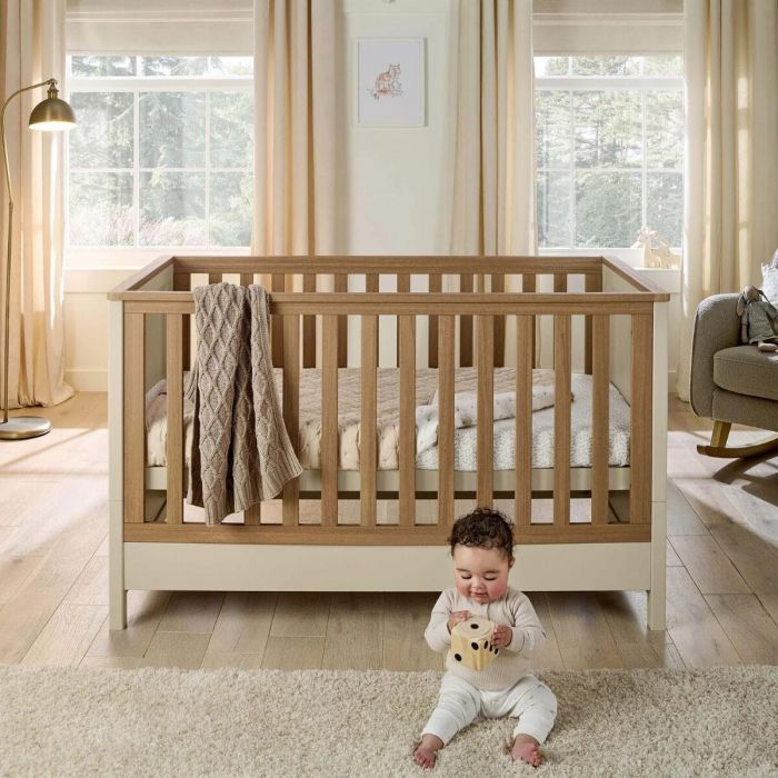 Mamas & Papas Harwell 2-Piece Cotbed with Dresser Changer Set – Cashmere - Image 8