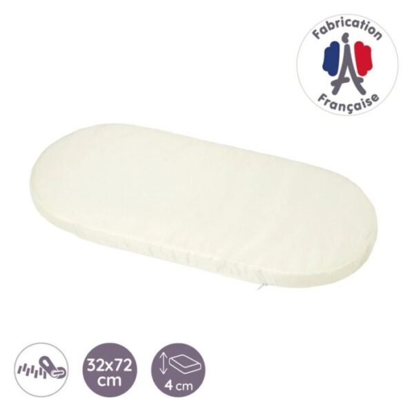 Tineo Pram/Carrycot & Moses Basket Mattress – 72 × 32 cm