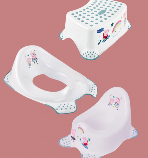 Keeper Peppa Pig Toilet Training Bundle – Potty, Toilet Trainer & Non-Slip Step Stool