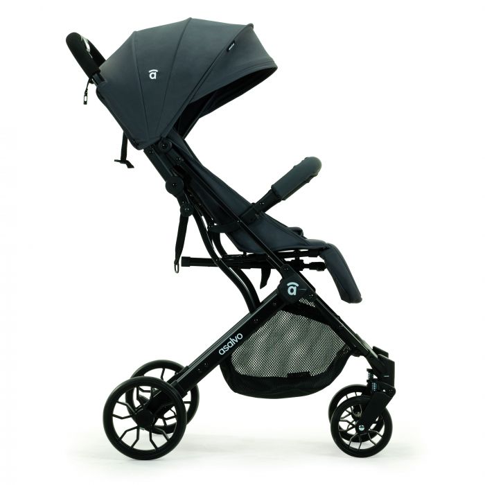 Asalvo Kubic 2 Lightweight Travel Stroller (Birth to 22 kg) - Grey - Image 7