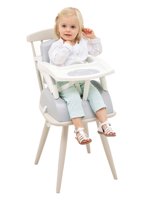 Thermobaby 2 in 1 Baby Booster Feeding Chair - Grey - Image 2