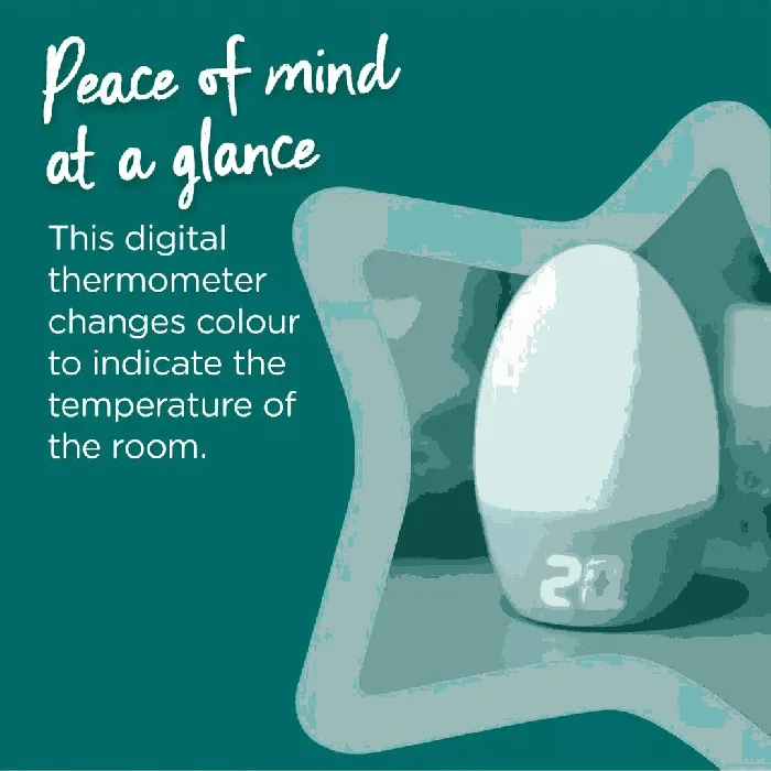 Tommee Tippee Gro Egg Colour Changing Digital Room Thermometer - Image 5