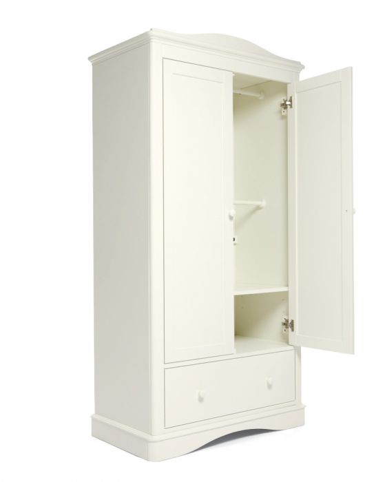 Mamas & Papas Flyn 3 Piece White Cotbed Range with Dresser Changer & Wardrobe - Image 14